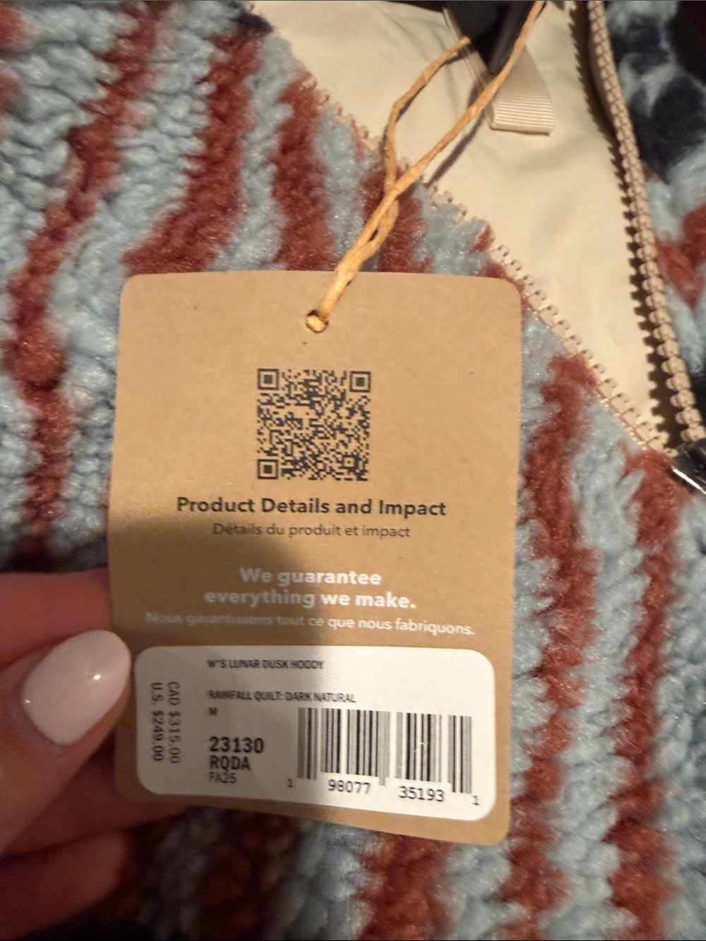 Patagonia women's Lunar Dusk hoodie new with tags - Picture 7 of 7